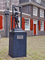 Oude Kerk Bildansicht Attraktion  Amsterdam Skulptur 