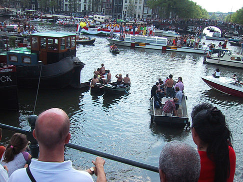 Fotos Boote im Kanal | Amsterdam