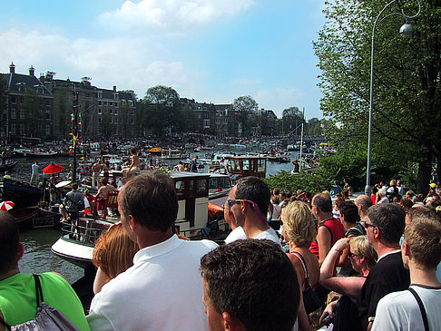 Fotos Boote im Kanal | Amsterdam